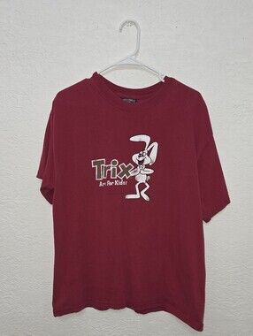 Steve & Barry's Burgundy Trix Bunny Graphic Tee LARGE